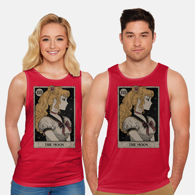 The Moon Tarot-unisex basic tank-Hafaell