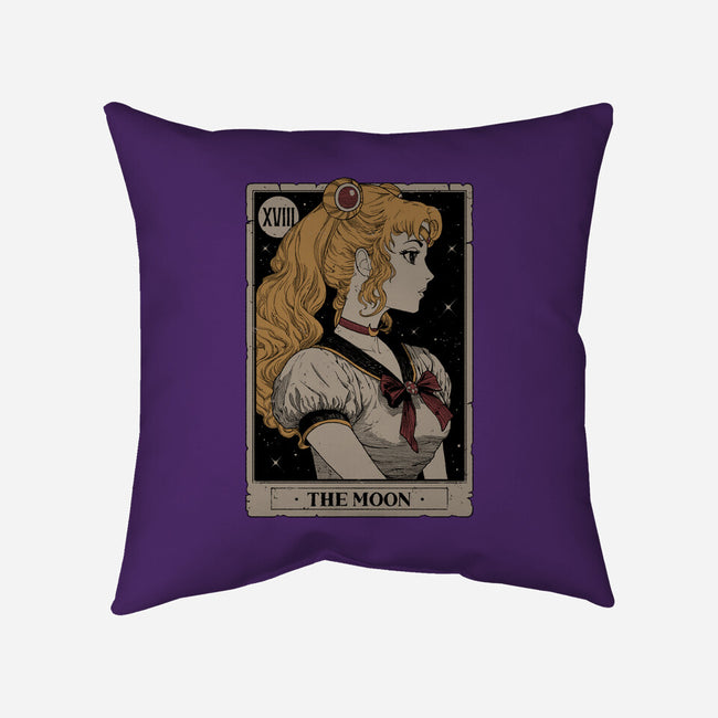 The Moon Tarot-none removable cover w insert throw pillow-Hafaell
