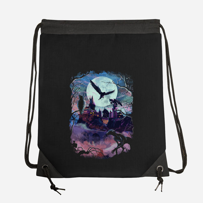 Magic World-none drawstring bag-fanfabio