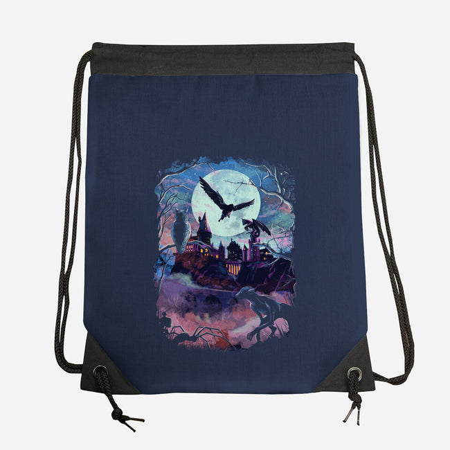 Magic World-none drawstring bag-fanfabio