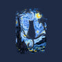 Cat Starry Night-none adjustable tote bag-fanfabio