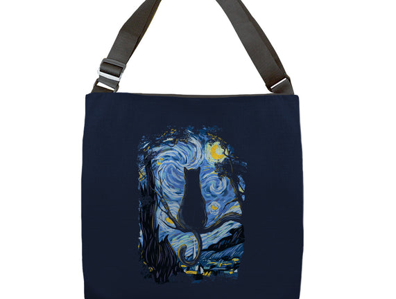 Cat Starry Night