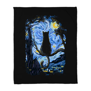 Cat Starry Night