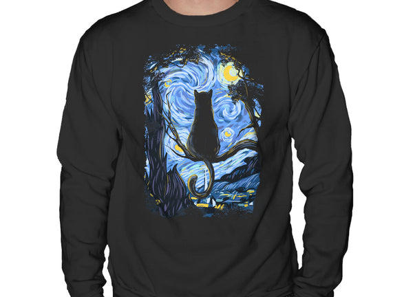 Cat Starry Night