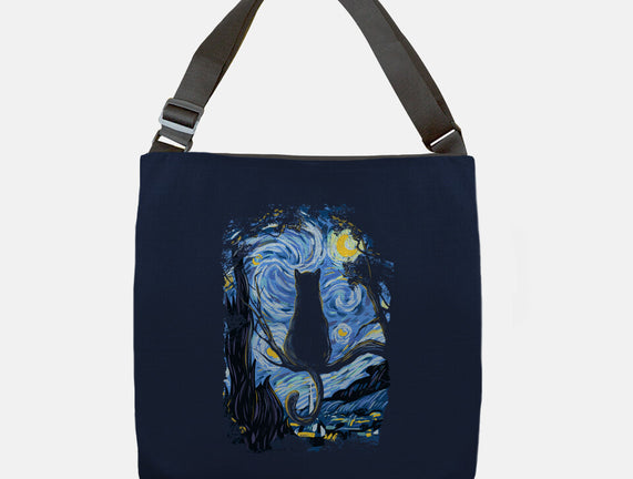 Cat Starry Night