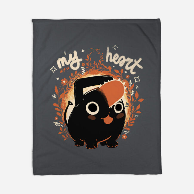 My Chainsaw Heart-none fleece blanket-IKILO