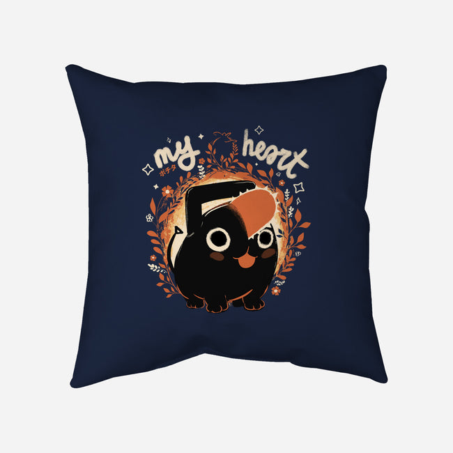 My Chainsaw Heart-none removable cover w insert throw pillow-IKILO