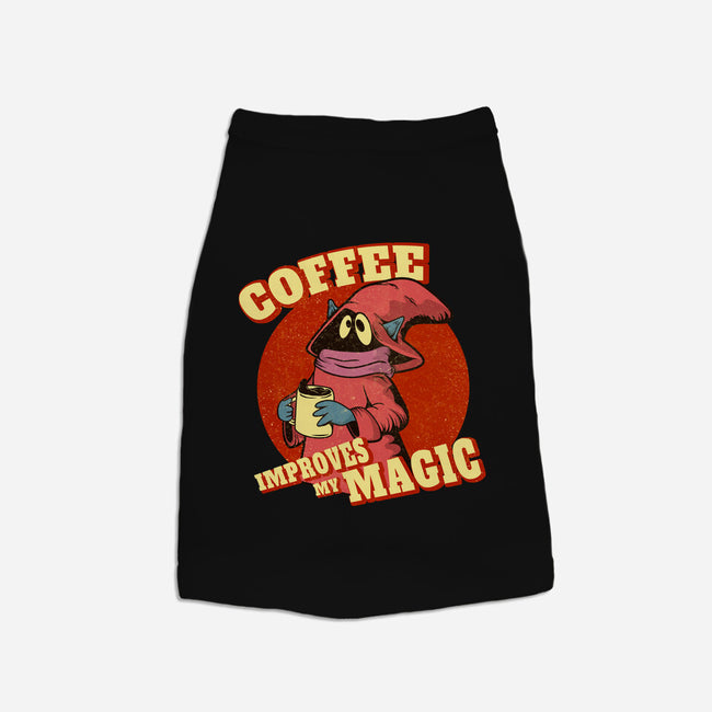 Coffee Improves My Magic-cat basic pet tank-leepianti