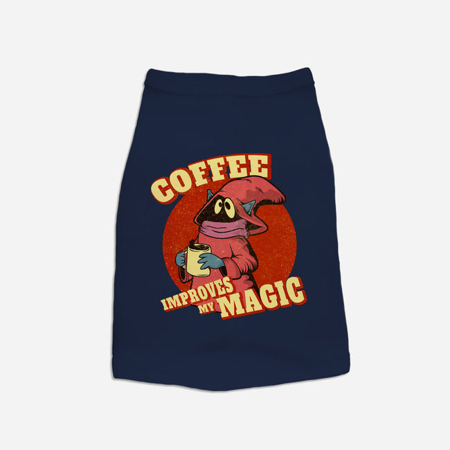 Coffee Improves My Magic-dog basic pet tank-leepianti
