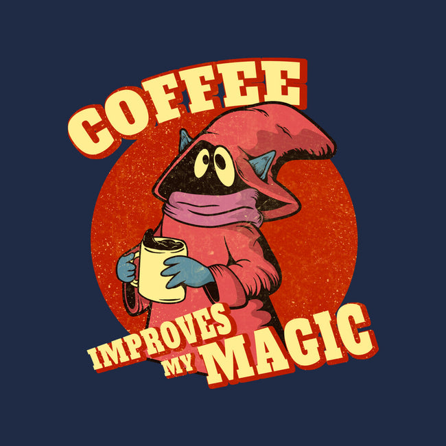 Coffee Improves My Magic-mens basic tee-leepianti