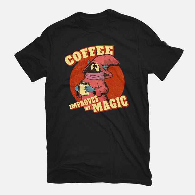 Coffee Improves My Magic-womens basic tee-leepianti