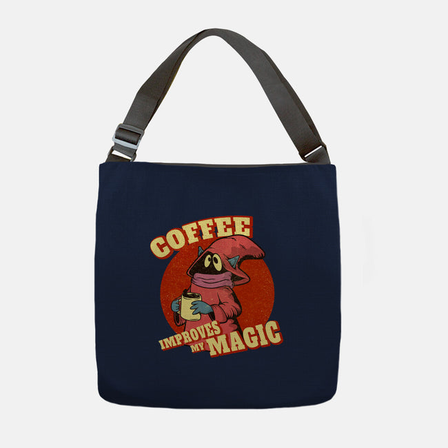 Coffee Improves My Magic-none adjustable tote bag-leepianti