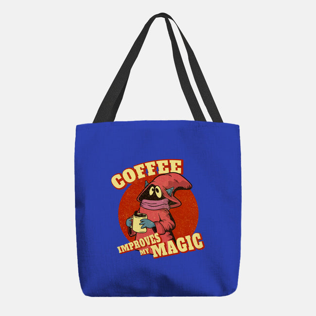 Coffee Improves My Magic-none basic tote bag-leepianti