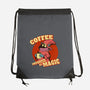 Coffee Improves My Magic-none drawstring bag-leepianti