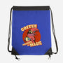 Coffee Improves My Magic-none drawstring bag-leepianti