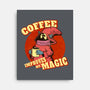 Coffee Improves My Magic-none stretched canvas-leepianti