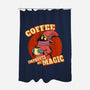 Coffee Improves My Magic-none polyester shower curtain-leepianti