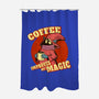 Coffee Improves My Magic-none polyester shower curtain-leepianti