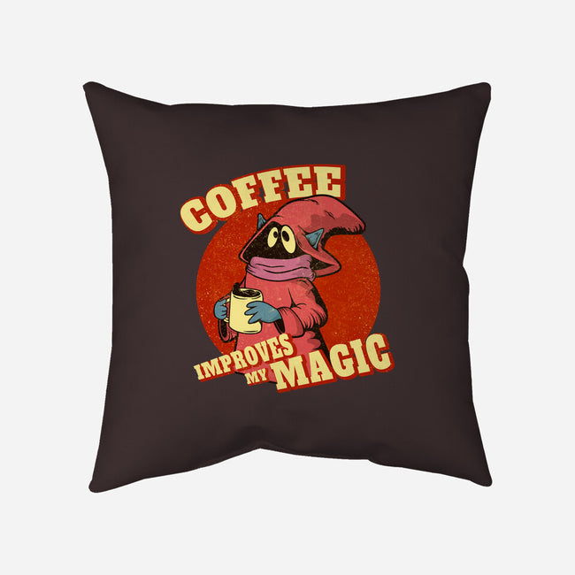 Coffee Improves My Magic-none removable cover w insert throw pillow-leepianti