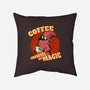 Coffee Improves My Magic-none removable cover w insert throw pillow-leepianti