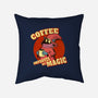 Coffee Improves My Magic-none removable cover w insert throw pillow-leepianti