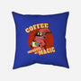 Coffee Improves My Magic-none removable cover w insert throw pillow-leepianti