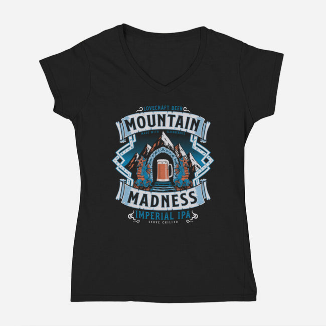 Mountain Madness-womens v-neck tee-Nemons