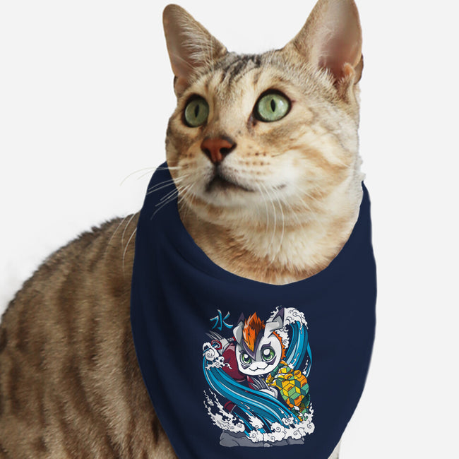 Hashira Water-cat bandana pet collar-Vallina84