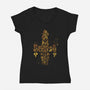 Let The Universe Carry You-womens v-neck tee-Aarons Art Room