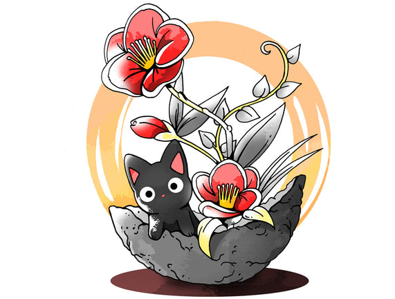 Ikebana Cat