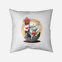 Ikebana Cat-none removable cover throw pillow-Vallina84