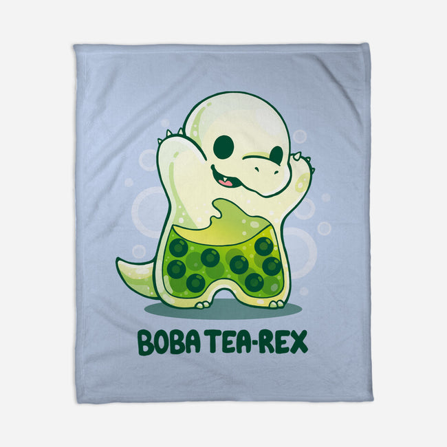 Boba Tea Rex-none fleece blanket-Vallina84