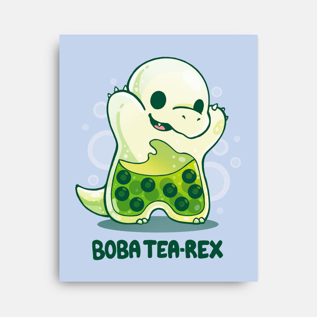 Boba Tea Rex-none stretched canvas-Vallina84