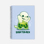Boba Tea Rex-none dot grid notebook-Vallina84
