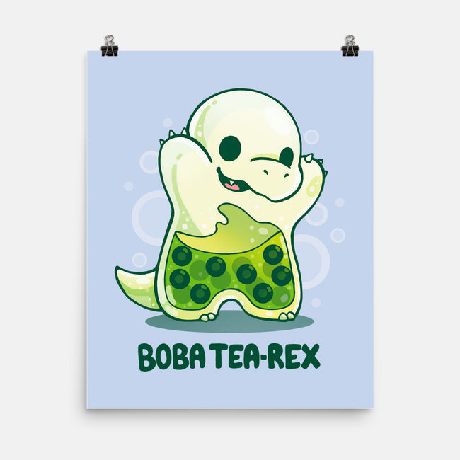 Boba Tea Rex-none matte poster-Vallina84