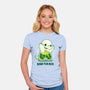 Boba Tea Rex-womens fitted tee-Vallina84