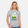 Boba Tea Rex-womens fitted tee-Vallina84