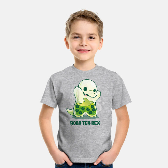 Boba Tea Rex-youth basic tee-Vallina84