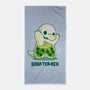 Boba Tea Rex-none beach towel-Vallina84