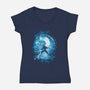 Elemental Storm-womens v-neck tee-kharmazero