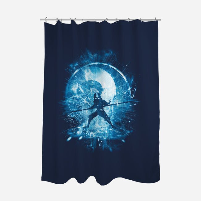 Elemental Storm-none polyester shower curtain-kharmazero