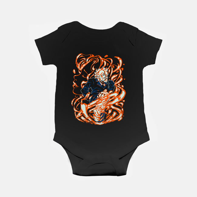 Drawn By The Flames-baby basic onesie-1Wing