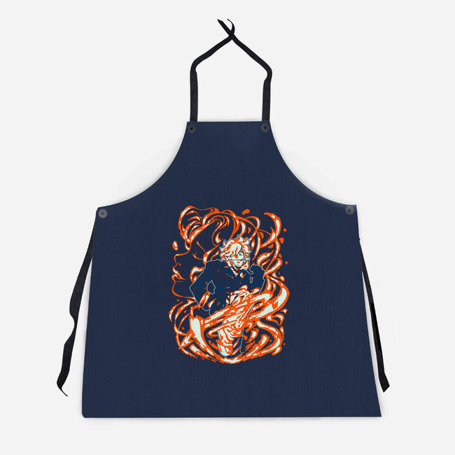 Drawn By The Flames-unisex kitchen apron-1Wing