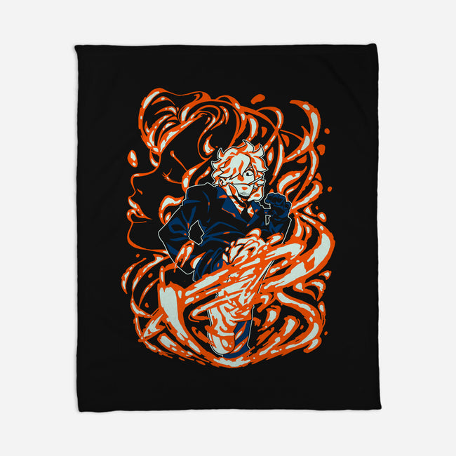 Drawn By The Flames-none fleece blanket-1Wing