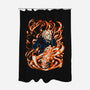Drawn By The Flames-none polyester shower curtain-1Wing