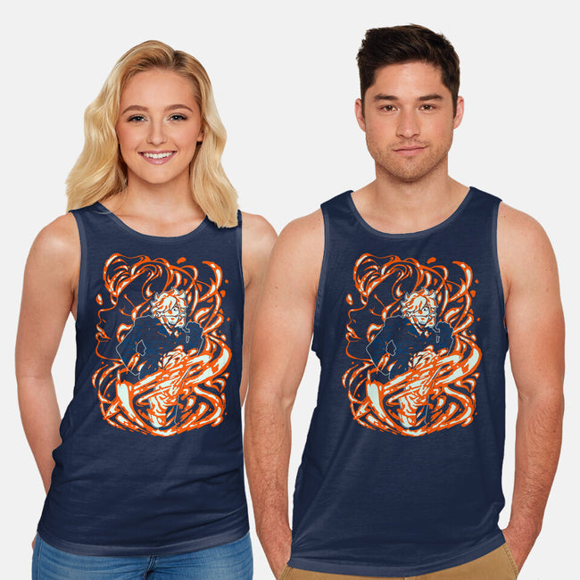 Drawn By The Flames-unisex basic tank-1Wing