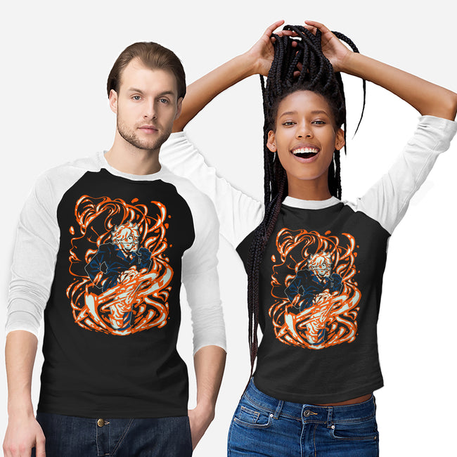 Drawn By The Flames-unisex baseball tee-1Wing