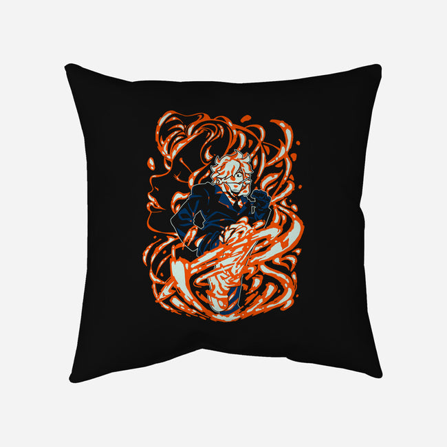 Drawn By The Flames-none removable cover throw pillow-1Wing