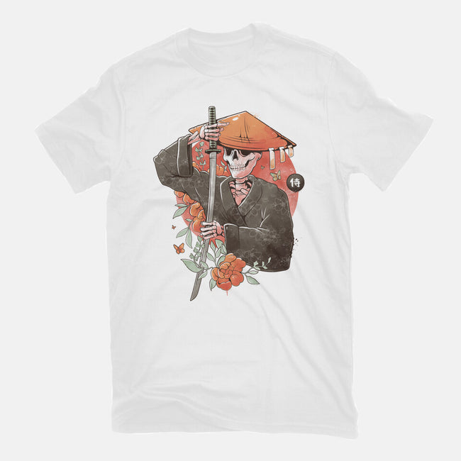 Way Of The Samurai Skull-womens fitted tee-eduely