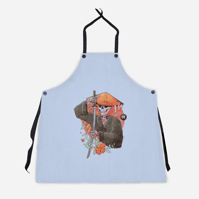 Way Of The Samurai Skull-unisex kitchen apron-eduely